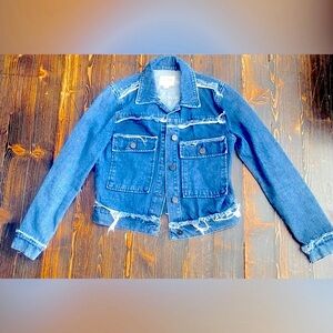 Unpublished Distressed Blue Denim Jacket